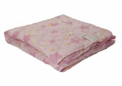 Одеяло детское 110*140 легкое "Дрема" бязь розовая 