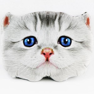 Подушка декоративная Кот с эффектом 3D, №9Б (большая) 